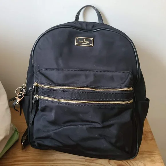 Kate Spade Bradley Wilson Road Large Nylon Backpack In Black Kate Spade Wilson Road Bradley Back Pack Bag in Black  main image 2